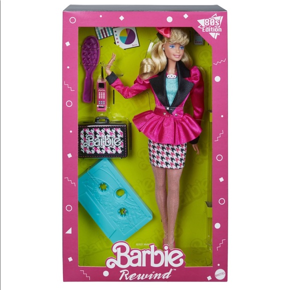 NIB✨ Barbie Rewind 1980s Vintage Reproduction Career Working Girl Doll VHS Box - Picture 5 of 10